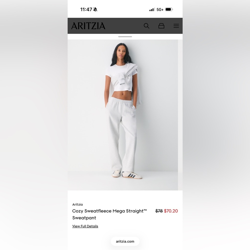 Aritzia Sweatfleece Sweatpants